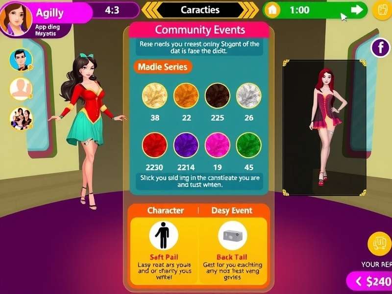 Desi Diva Dash gameplay screenshot showing character customization